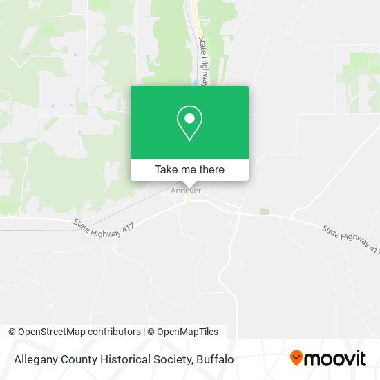Allegany County Historical Society map