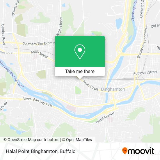 Mapa de Halal Point Binghamton