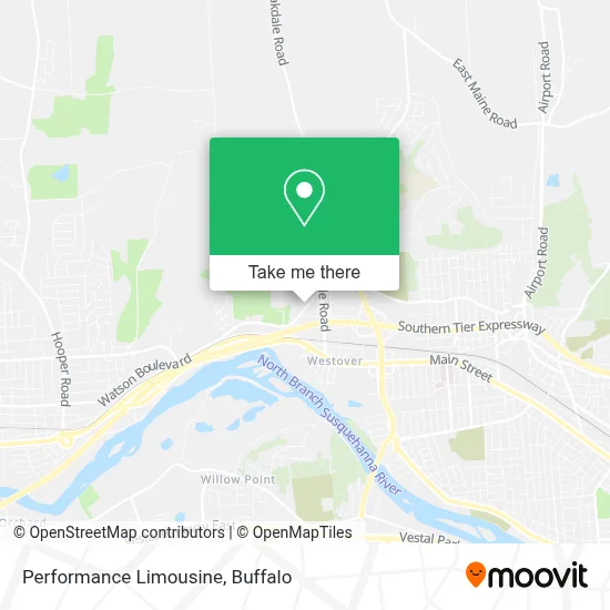 Performance Limousine map