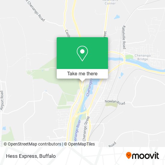 Mapa de Hess Express
