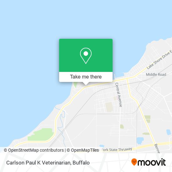 Carlson Paul K Veterinarian map