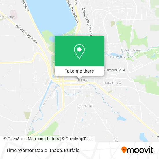 Time Warner Cable Ithaca map