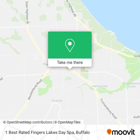 Mapa de 1 Best Rated Fingers Lakes Day Spa