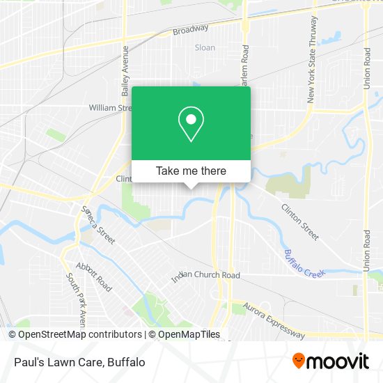 Paul's Lawn Care map