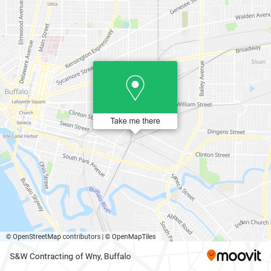 Mapa de S&W Contracting of Wny