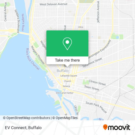 EV Connect map