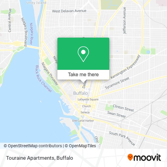 Touraine Apartments map