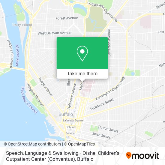 Speech, Language & Swallowing - Oishei Children's Outpatient Center (Conventus) map