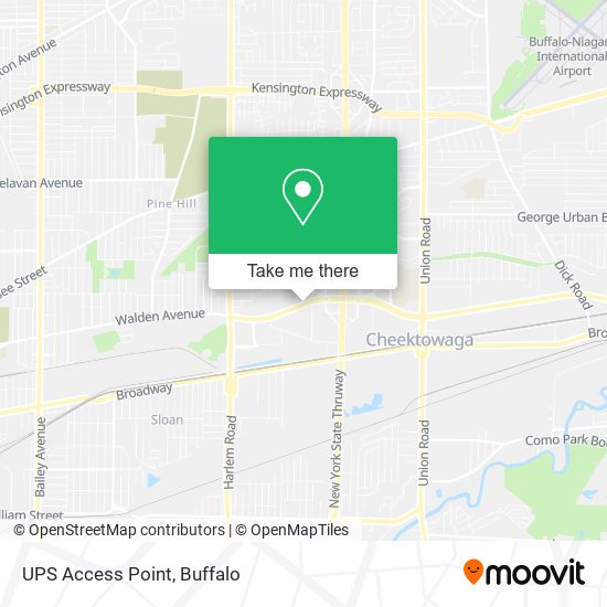 UPS Access Point map