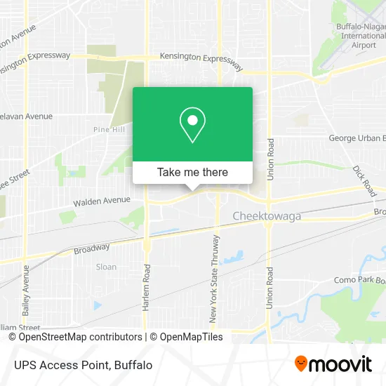 UPS Access Point map