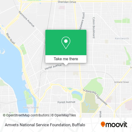 Mapa de Amvets National Service Foundation