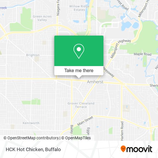 HCK Hot Chicken map