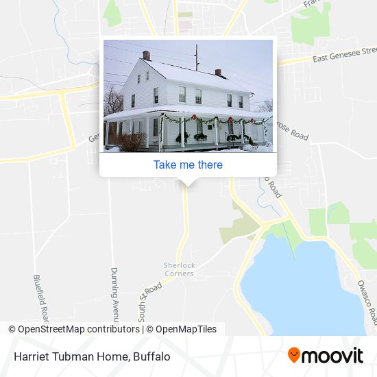 Harriet Tubman Home map