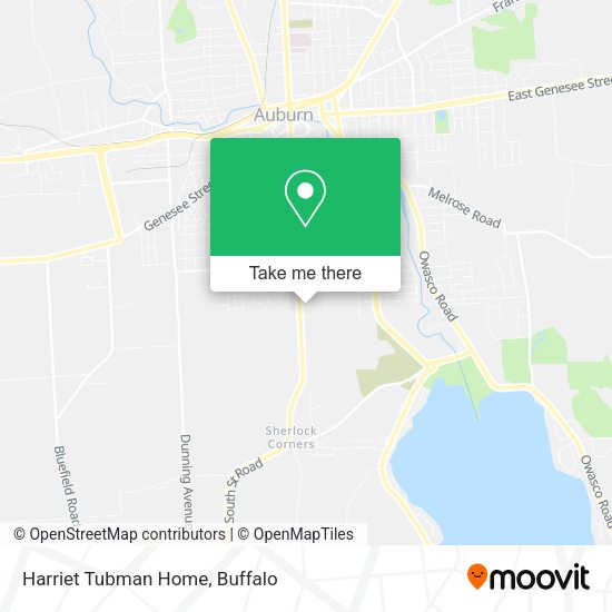 Harriet Tubman Home map