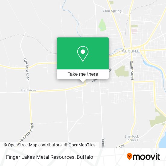 Mapa de Finger Lakes Metal Resources