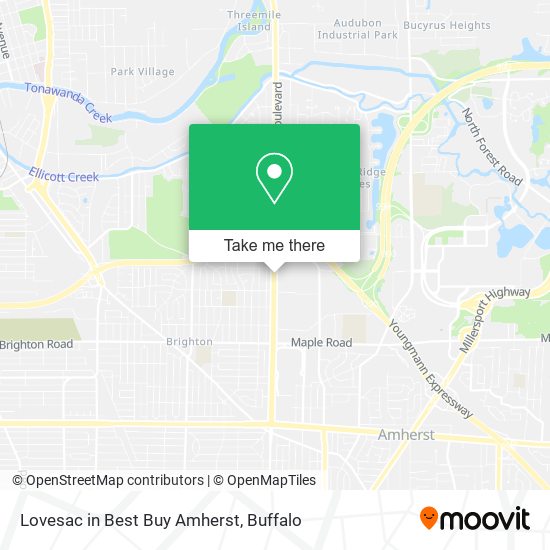 Mapa de Lovesac in Best Buy Amherst