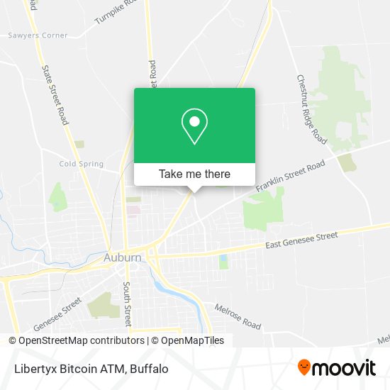 Mapa de Libertyx Bitcoin ATM