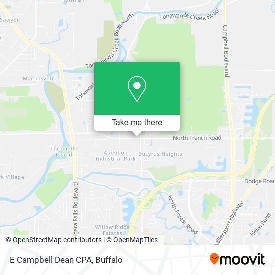 E Campbell Dean CPA map