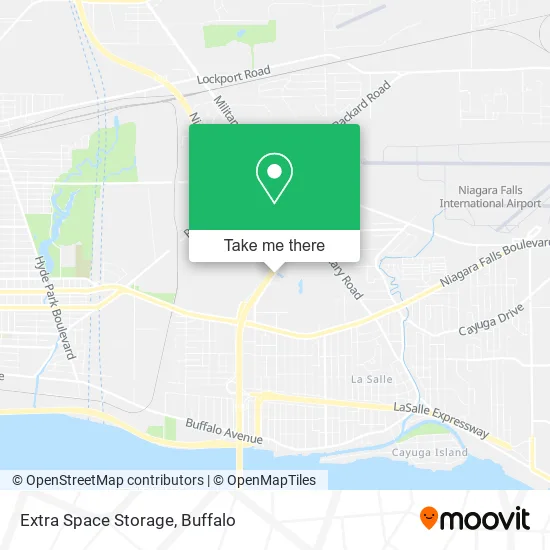 Extra Space Storage map