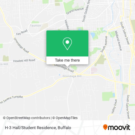 Mapa de H-3 Hall/Student Residence