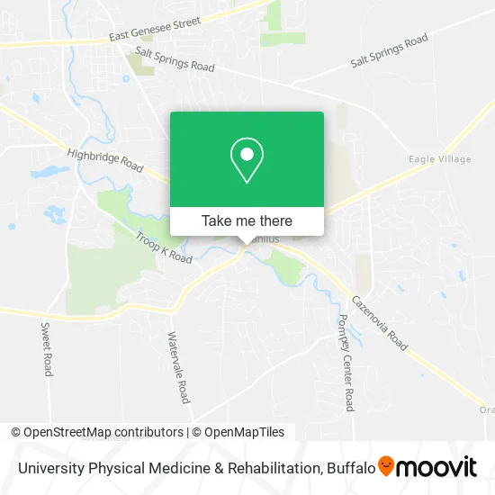 University Physical Medicine & Rehabilitation map