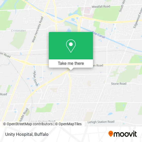 Unity Hospital map