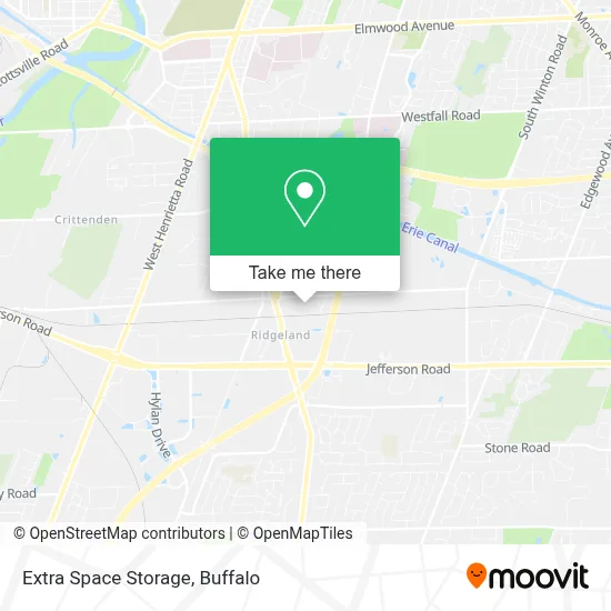 Extra Space Storage map