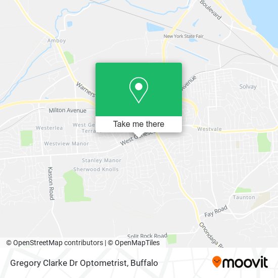 Gregory Clarke Dr Optometrist map