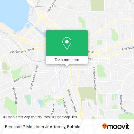 Bernhard P Molldrem Jr Attorney map