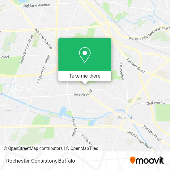 Rochester Consistory map