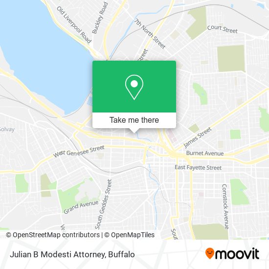 Julian B Modesti Attorney map