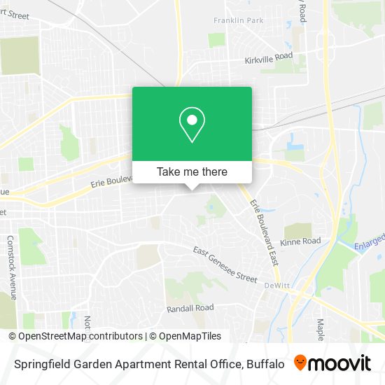 Springfield Garden Apartment Rental Office map