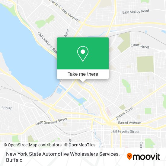 New York State Automotive Wholesalers Services map