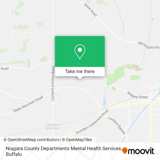 Niagara County Departments Mental Health Services map