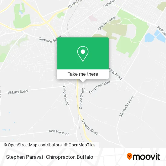 Stephen Paravati Chiropractor map