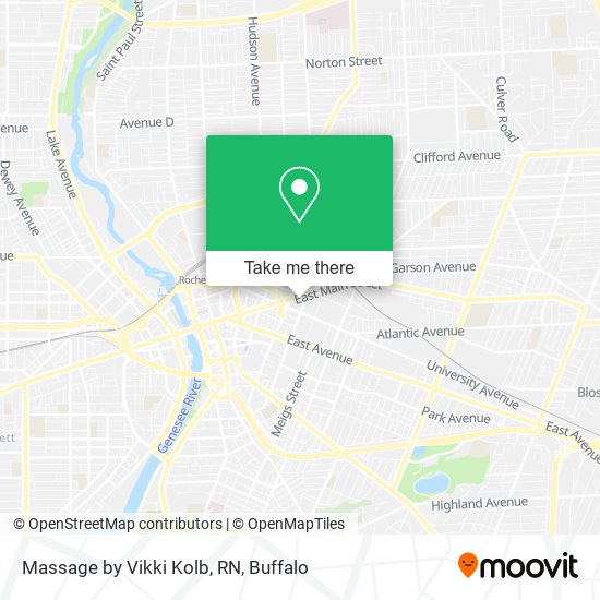 Massage by Vikki Kolb, RN map