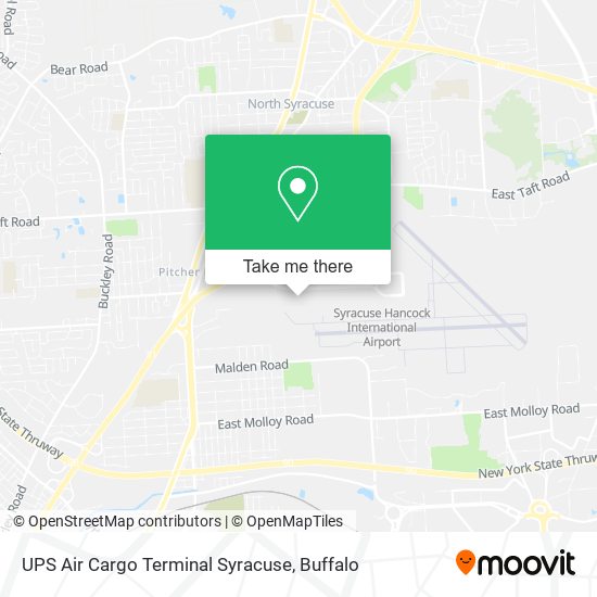 UPS Air Cargo Terminal Syracuse map