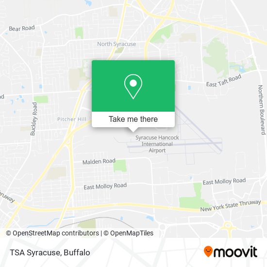 Mapa de TSA Syracuse