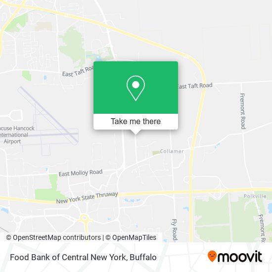 Mapa de Food Bank of Central New York