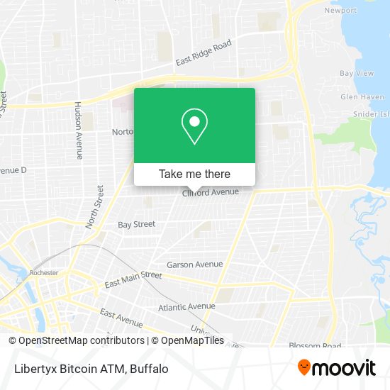 Mapa de Libertyx Bitcoin ATM