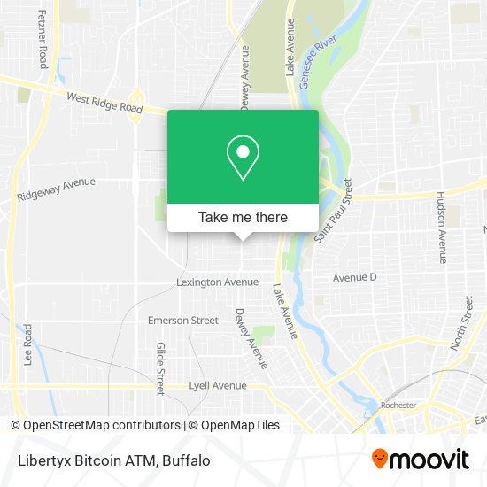 Mapa de Libertyx Bitcoin ATM