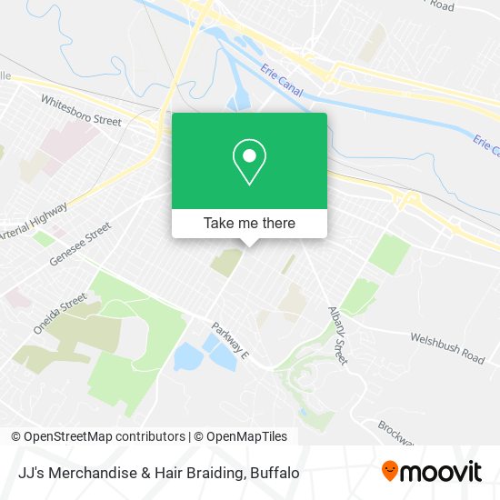 JJ's Merchandise & Hair Braiding map