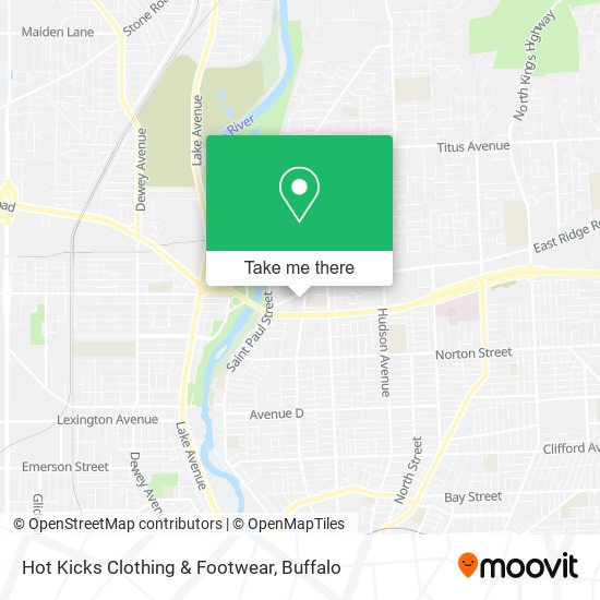 Mapa de Hot Kicks Clothing & Footwear