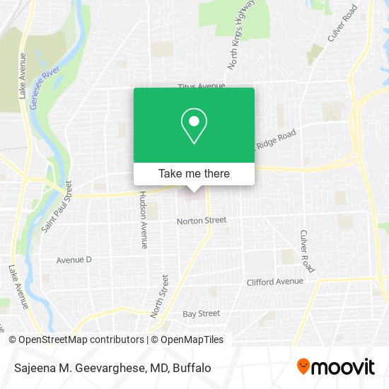 Mapa de Sajeena M. Geevarghese, MD