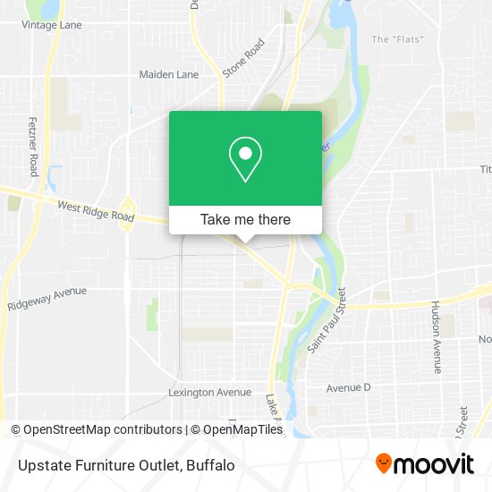 Upstate Furniture Outlet map