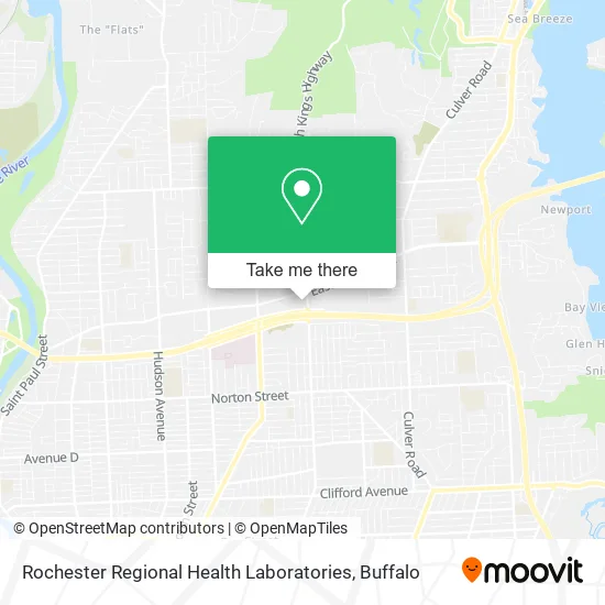 Rochester Regional Health Laboratories map