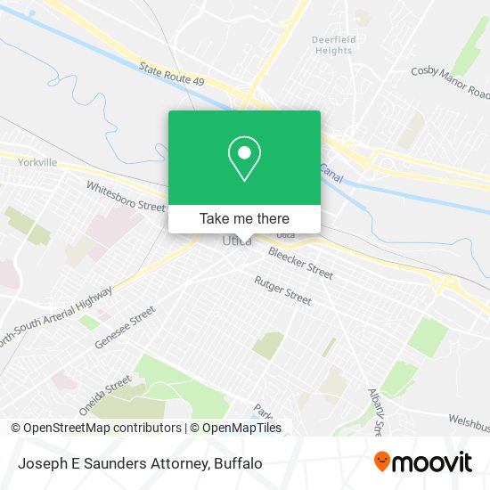 Mapa de Joseph E Saunders Attorney