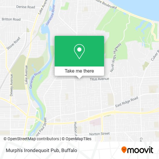 Murph's Irondequoit Pub map