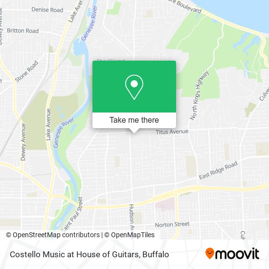 Mapa de Costello Music at House of Guitars
