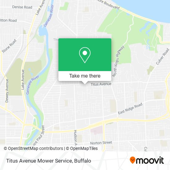 Titus Avenue Mower Service map